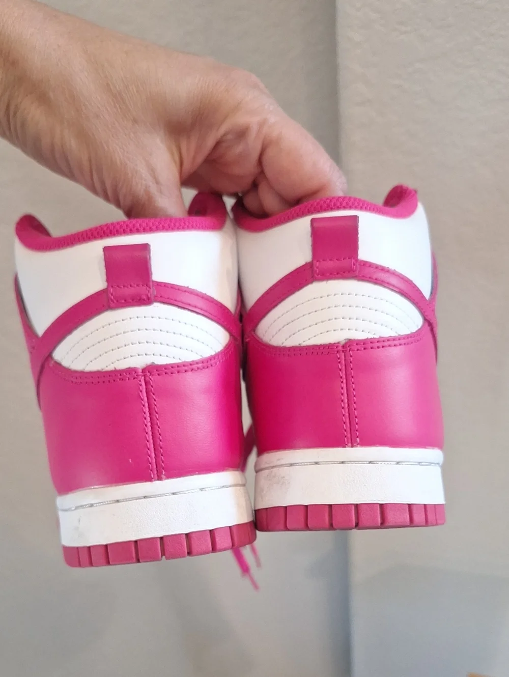 Nike Dunk High Prime Pink & White Combo Sneakers Women's Size 9